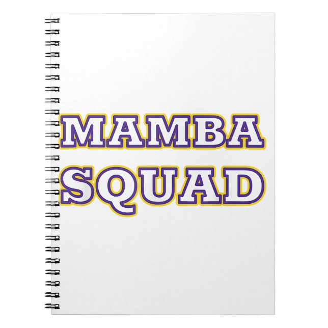 Mamba Squad funny Clothing for Snake Lover Notebook (Front)