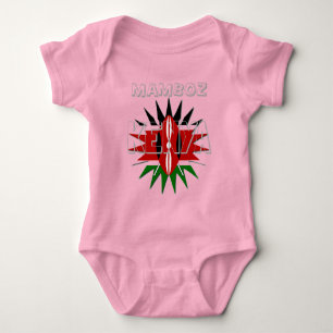 Mamboz Colourful Baby Kids Kenya pattern design Bodysuit