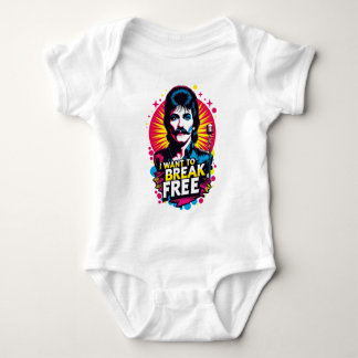 Mameluco I Want to Break Free Baby Bodysuit