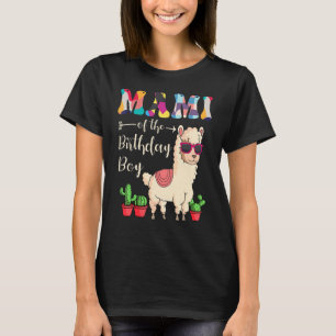 Mami Of The Birthday Boy LLama Bday Party Celebrat T-Shirt