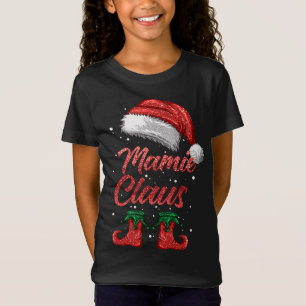 Mamie Claus Matching Family Merry Christmas Santa  T-Shirt