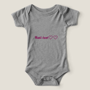 Mami's Heart Baby Romper  "Mami's Heart" Adorable