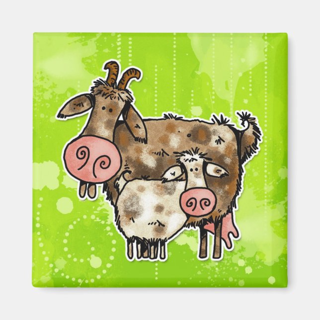 mamma goat magnet (Front)
