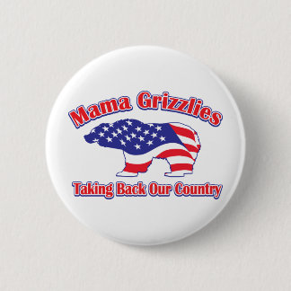 Mamma-Grizzly 6 Cm Round Badge
