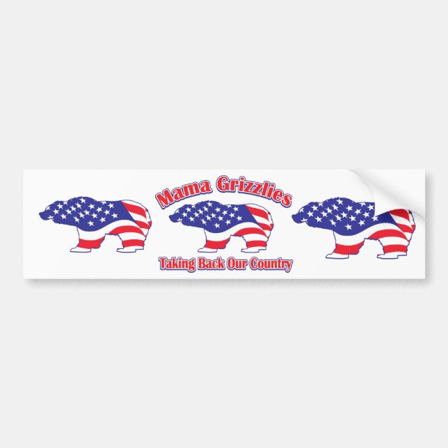 Mamma-Grizzly Bumper Sticker (Front)