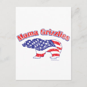 Mamma-Grizzly-Distressed Postcard