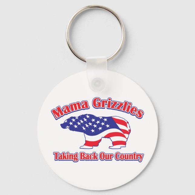 Mamma-Grizzly Key Ring (Front)