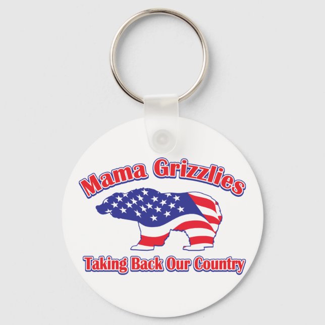 Mamma-Grizzly Key Ring (Front)