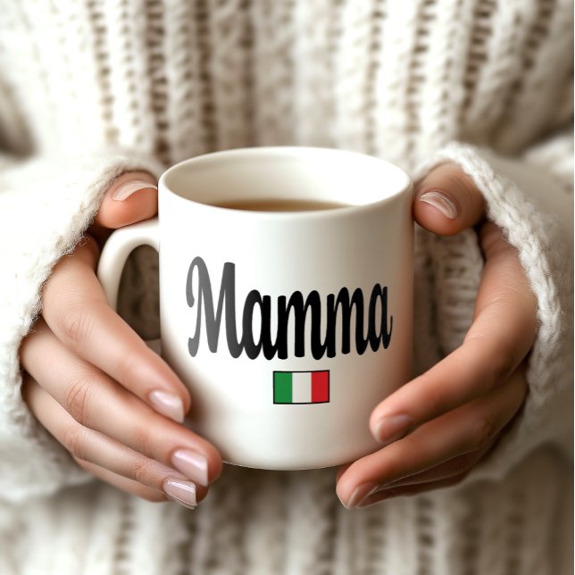 Mamma Italian Flag Mug - Mum (Mamma Italian Flag Mug - Special Gift for Italian Mothers)