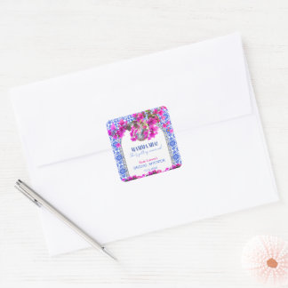 Mamma Mia Bridal Shower Square Sticker