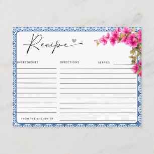 Mamma Mia! Recipe  Enclosure Card