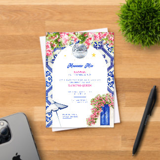 Mamma Mia Themed Birthday Invitation Template