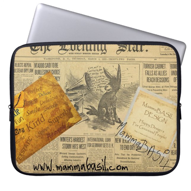 MammaBASIL Laptop Sleeve! Sleeve (Front)