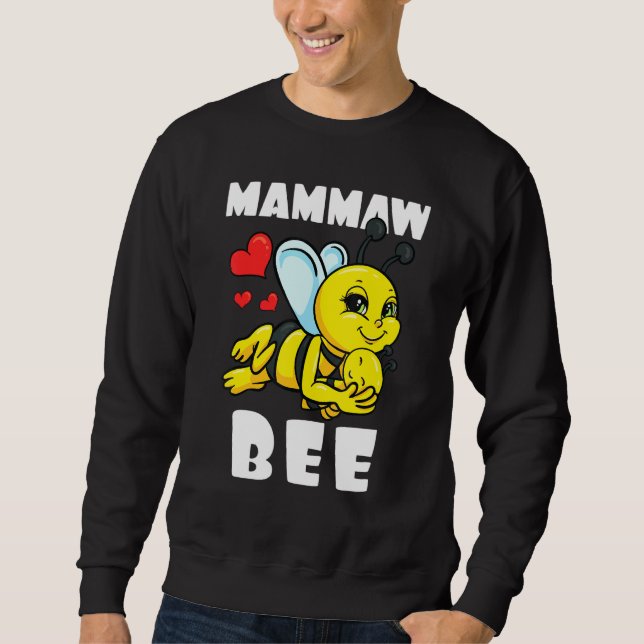 Mammaw Bee Matching Family Outfit Baby Announcemen Sweatshirt (Front)
