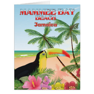 Mammee Bay Beach Jamaica travel poster