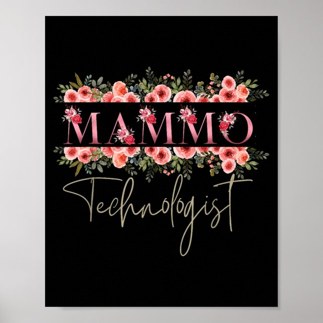 Mammo Technologist Mammography Tech  Poster (Front)