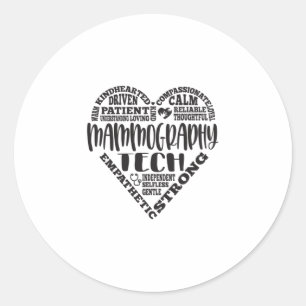 Mammography tech, Mammo technologist Classic Round Sticker