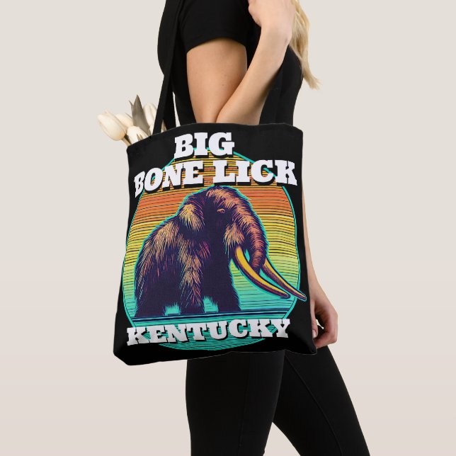 Mammoth and Big Bone Lick Kentucky Tote Bag (Close Up)