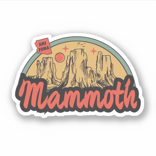 Mammoth, Arizona  Sticker (Front)