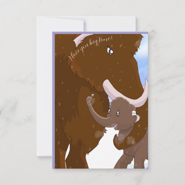 Mammoth Card for Mother's Day (Front)