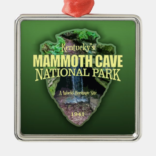 Mammoth Cave (arrowhead) Metal Tree Decoration (Front)