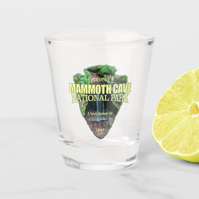 Mammoth Cave (arrowhead) Shot Glass (Front)