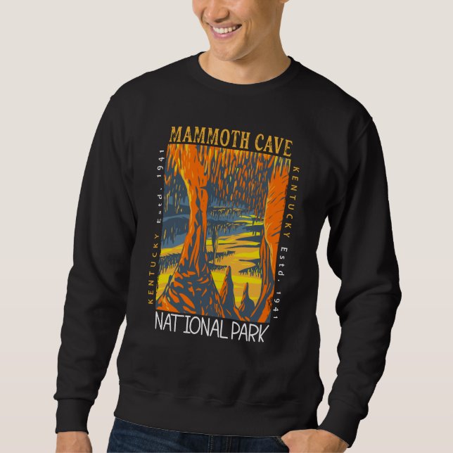 Mammoth Cave National Park Kentucky Distressed Sweatshirt (Front)