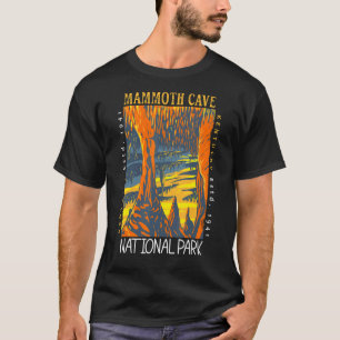 Mammoth Cave National Park Kentucky Distressed Vin T-Shirt