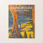 Mammoth Cave National Park Kentucky  Jigsaw Puzzle<br><div class="desc">Mammoth Cave vector artwork design. The park is in west-central Kentucky,  encompassing portions of Mammoth Cave,  the longest cave system known in the world.</div>