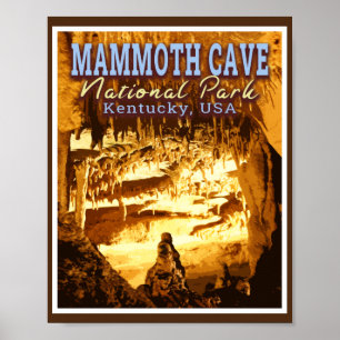 MAMMOTH CAVE NATIONAL PARK - KENTUCKY USA POSTER