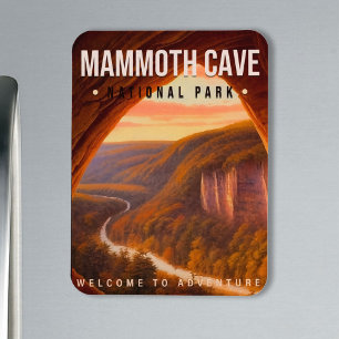 Mammoth Cave National Park Kentucky Vintage Magnet