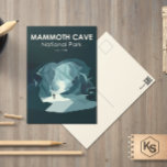 Mammoth Cave National Park Kentucky Vintage Postcard<br><div class="desc">Mammoth Cave vector artwork design. The park is in west-central Kentucky,  encompassing portions of Mammoth Cave,  the longest cave system known in the world.</div>