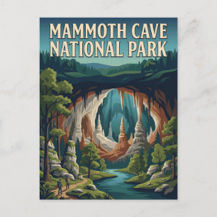 Mammoth Cave National Park Kentucky Vintage Poster Postcard