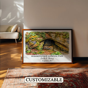 Mammoth Cave National Park Kentucky Watercolor Poster