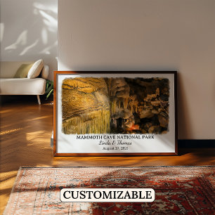 Mammoth Cave National Park Kentucky Watercolor Poster