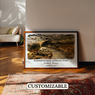 Mammoth Cave National Park Kentucky Watercolor Poster