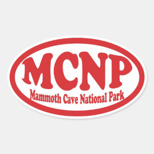 Mammoth Cave National Park red oval sticker