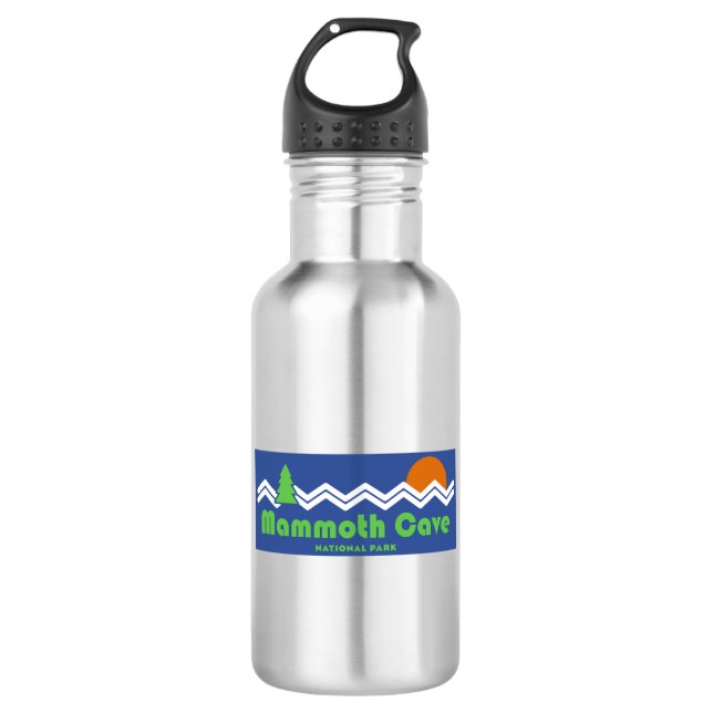 Mammoth Cave National Park Retro 532 Ml Water Bottle (Front)