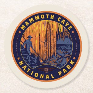 Mammoth Cave National Park Round Paper Coaster