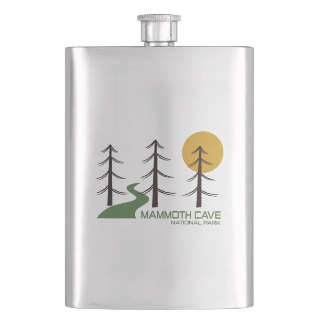 Mammoth Cave National Park Trail Hip Flask (Front)