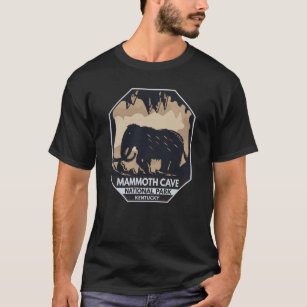 Mammoth Cave National Park Woolly Mammoth Emblem T-Shirt