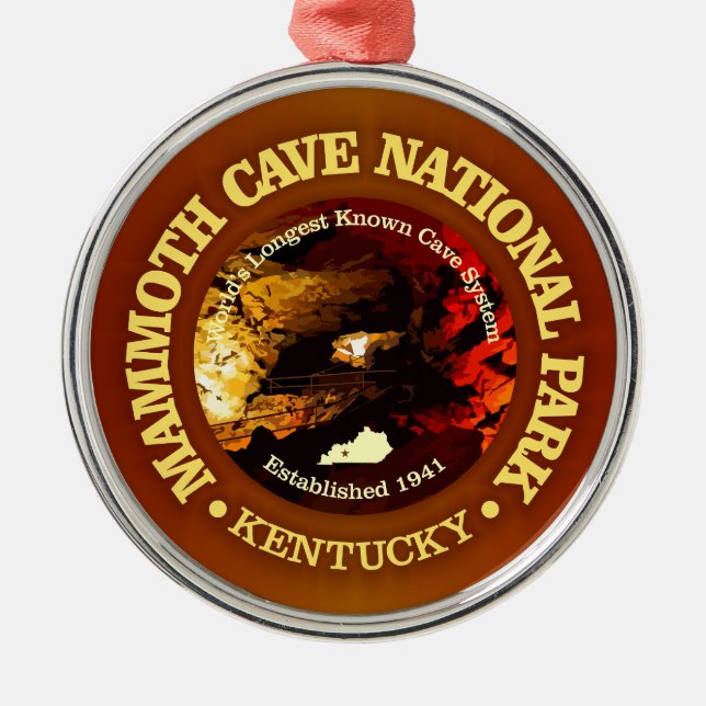 Mammoth Cave NP2 Metal Tree Decoration (Front)