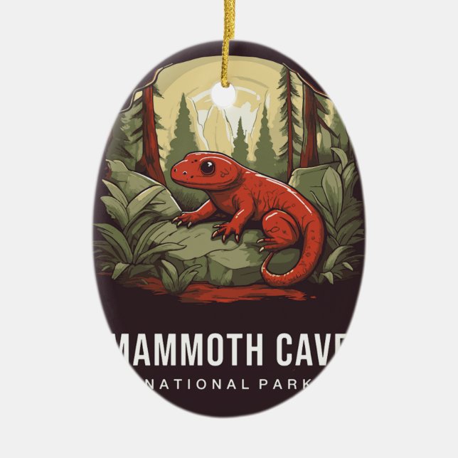 MAMMOTH CAVES NATIONAL PARK CERAMIC TREE DECORATION (Front)