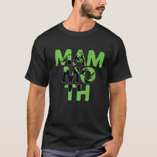 Mammoth Colourful Animal Shadow Silhouette T-Shirt
