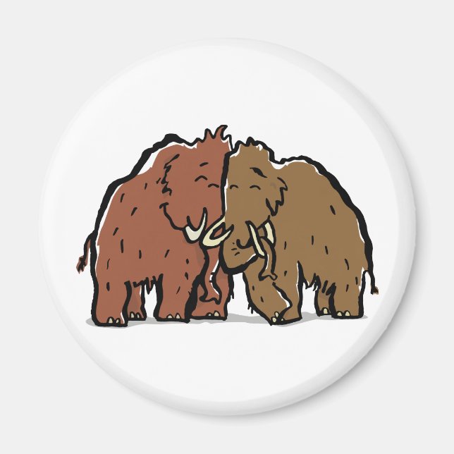 mammoth couple magnet (Front)