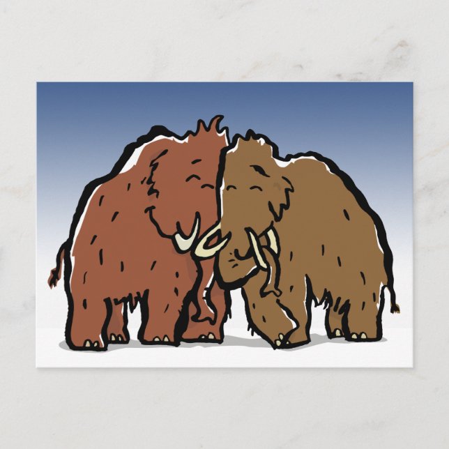 mammoth couple postcard (Front)
