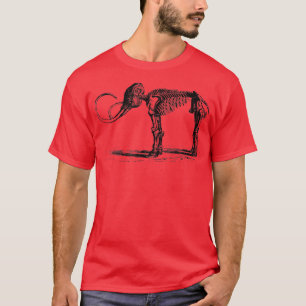 Mammoth Fossil , Wooly Mammoth Skeleton Mastodon  T-Shirt