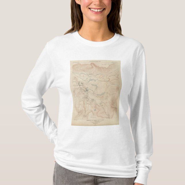 Mammoth Hot Springs and Vicinity 2 T-Shirt (Front)