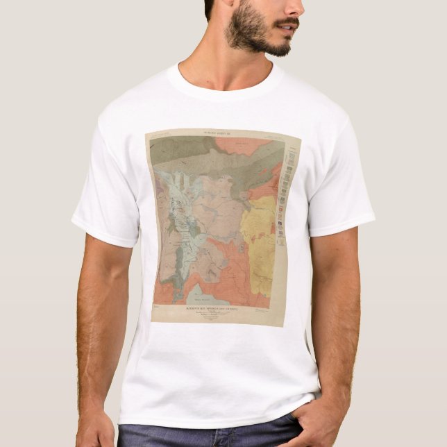 Mammoth Hot Springs and Vicinity T-Shirt (Front)