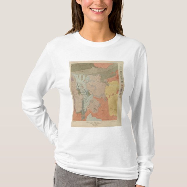 Mammoth Hot Springs and Vicinity T-Shirt (Front)